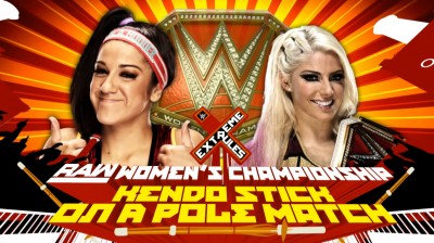 Alexa Bliss Vs Bayley - Kendo Stick on a Pole - Campeonato Femenino de RAW - Extreme Rules 2017