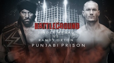 RANDY ORTON VS JINDER MAHAL - BATTLEGROUND 2017 - PUNJABI PRISON - WWE CHAMPION
