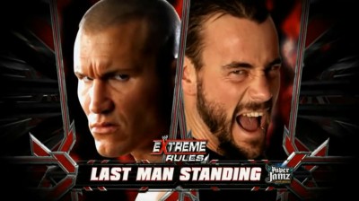 Randy Orton Vs CM Punk - Last Man Standing Match - Extreme Rules 2011