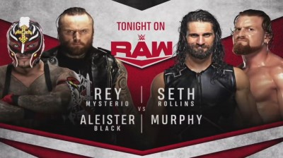 REY MYSTERIO & ALEISTER BLACK VS SETH ROLLINS & BODDY MURPHY - RAW 11 DE MAYO DE 2020