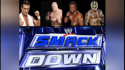 ALBERTO DEL RIO & KANE VS REY MYSTERIO & KOFI KINGSTON - SMACK DOWN 29 DE ENERO DE 2011
