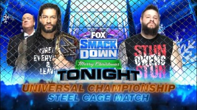 Roman Reigns Vs Kevin Owens - Steel Cage Match - Campeonato Universal - SmackDown 25/12/2020