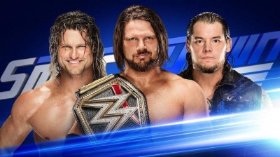 DOLPH ZIGGLER VS AJ STYLES VS BARON CORBIN - SMACK DOWN LIVE 27 DE DICIEMBRE DE 2016