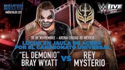 The Fiend Bray Wyatt Vs Rey Mysterio - Steel Cage Match - Campeonato Universal - WWE Live